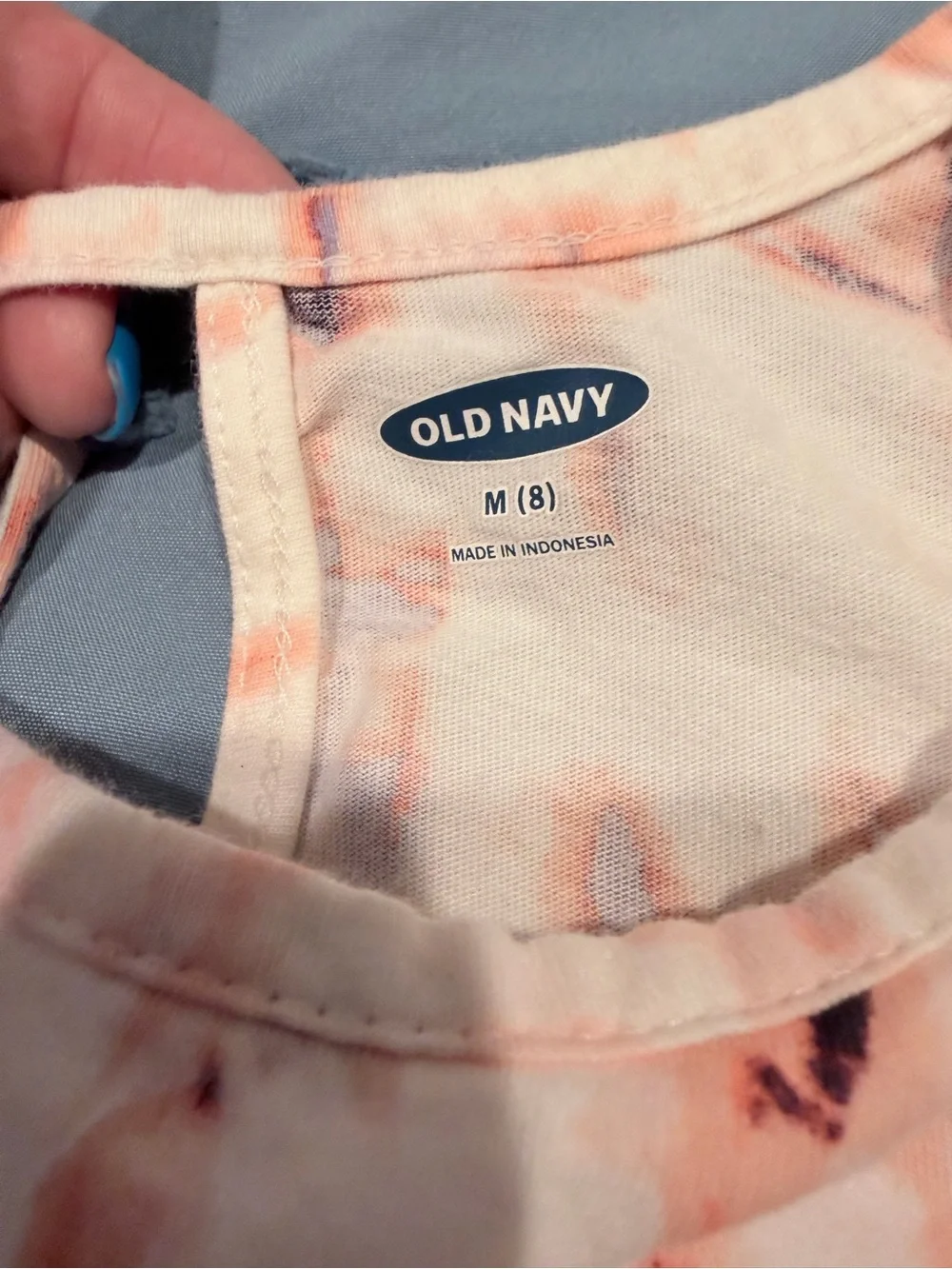 Old Navy Girls' Pink and Purple Tie-Dye Tiered Sundress
